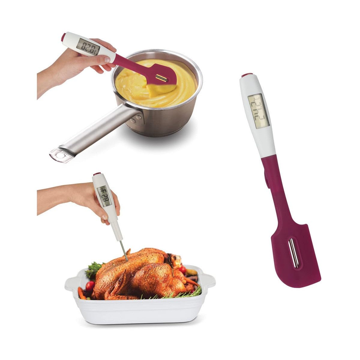 spatule-thermom-tre-metaltex-dolceforno-2-en-1 image 5