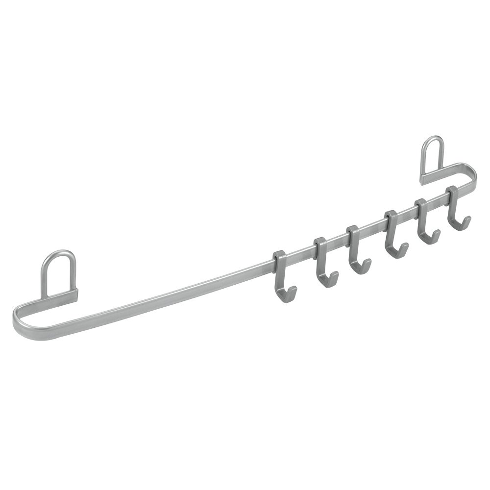 metaltex-eureka-350404039-barre-de-rangement-murale-avec-6-crochets-rev-tement-p image 1