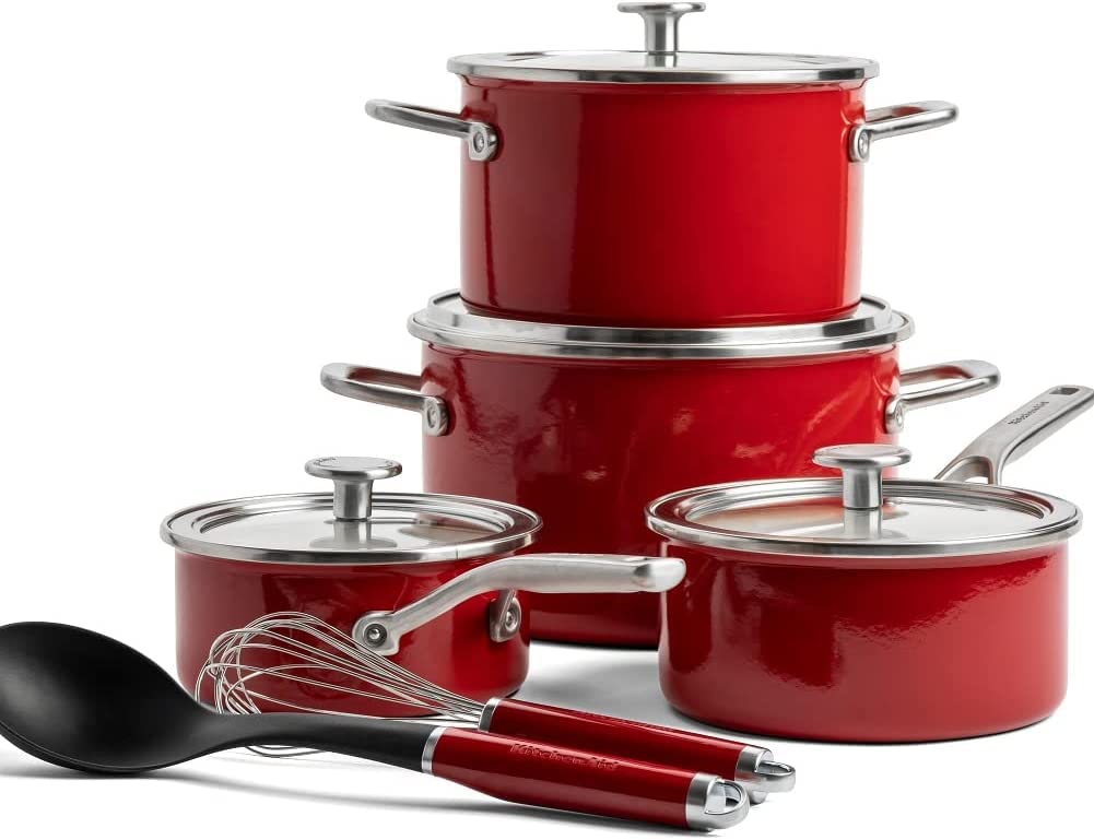 kitchenaid-steel-core-enamel-casserole-cocotte-20-cm-avec-couvercle-3-7-l-cr-me- image 5