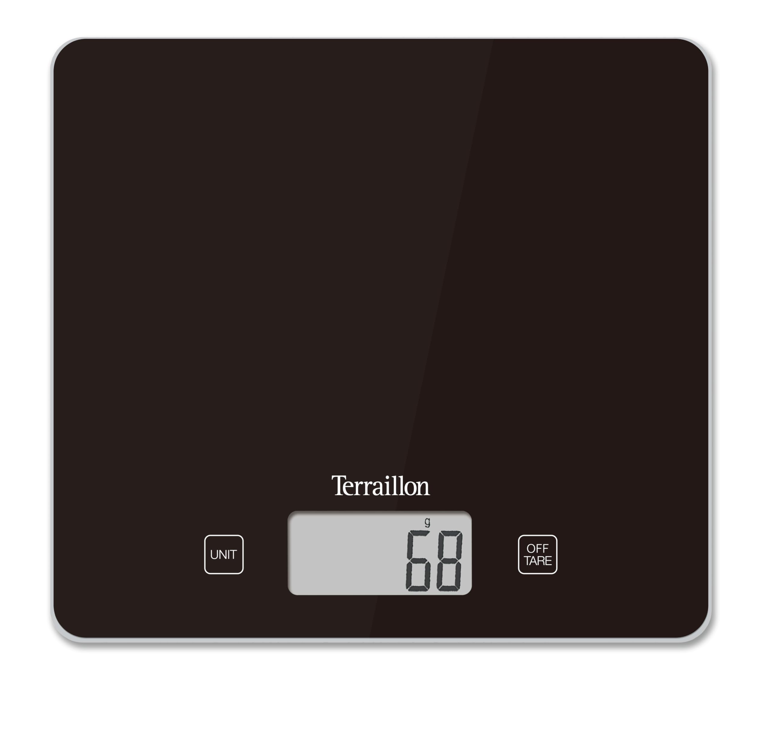 terraillon-balance-de-cuisine-lectronique-classic-black-plateau-verre-5-kg-pr-ci image 1