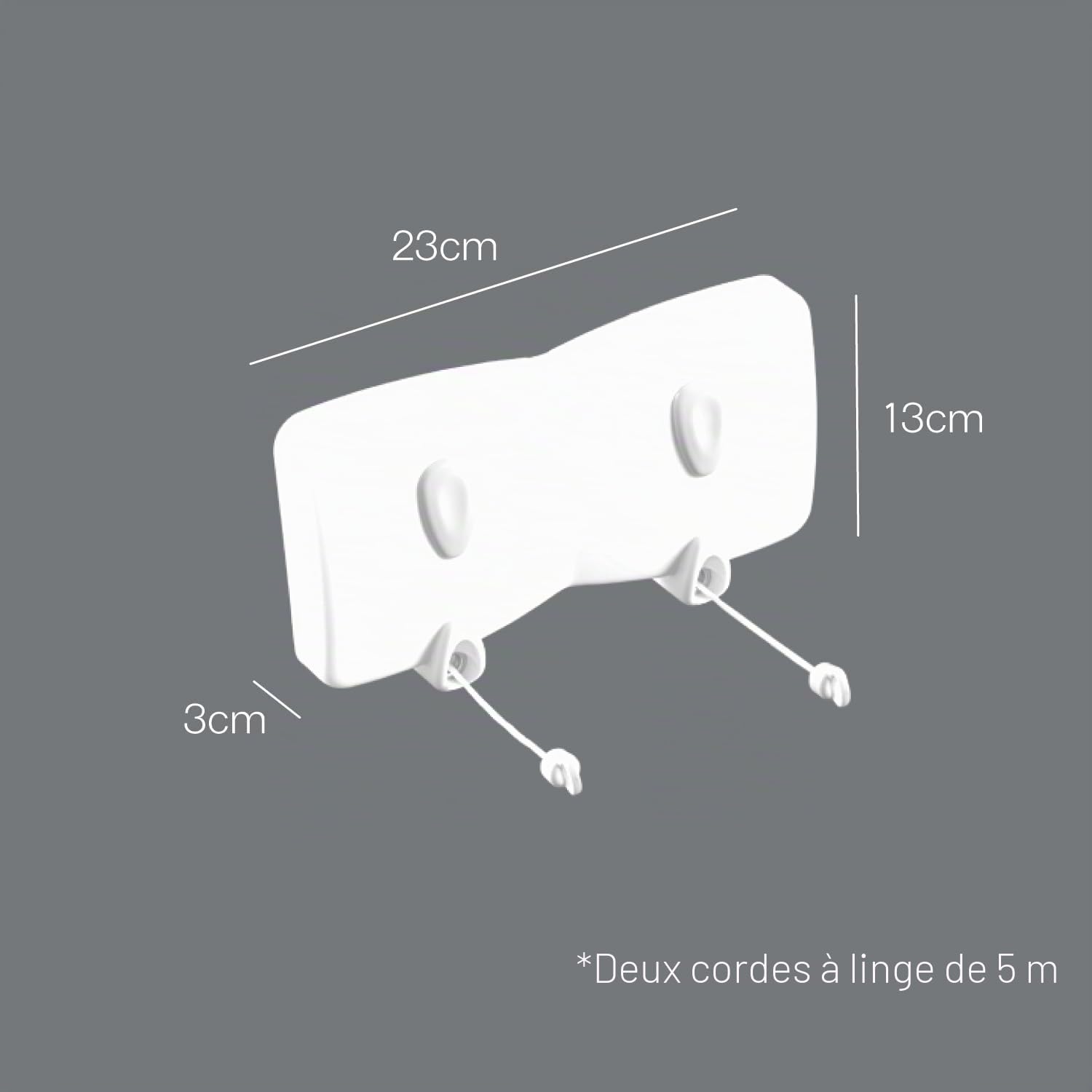 metaltex-malaga-406372-s-che-linge-mural-2-fils-de-5-m-blanc image 5