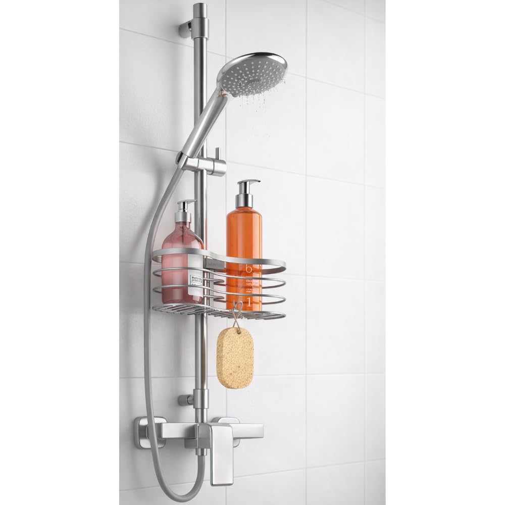 metaltex-porte-accessoires-de-douche-sans-per-age-inox-polytherm-silver image 2