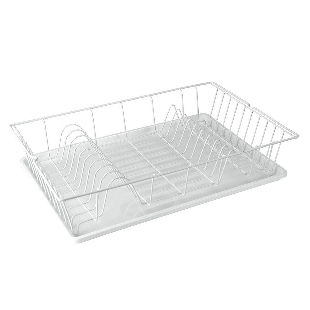 metaltex-germatex-gouttoir-vaisselle-2-niveaux-avec-plateau-blanc-48-x-30-cm image 2