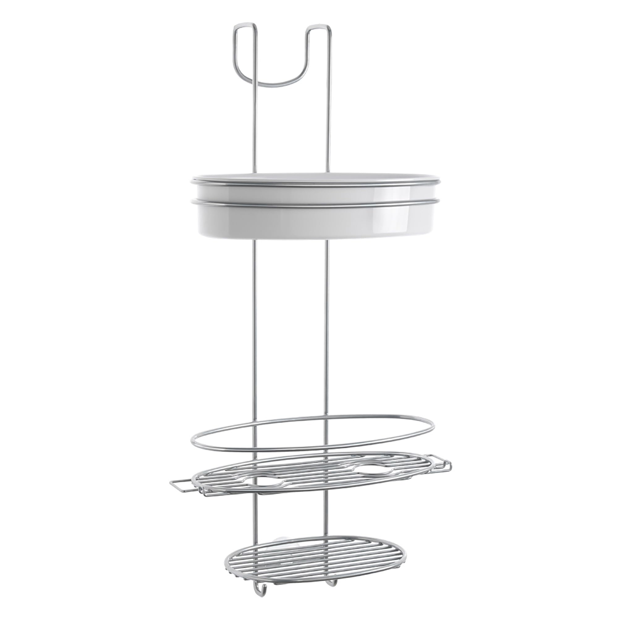 metaltex-orbit-valet-de-douche-3-niveaux-acier-inoxydable-argent image 1