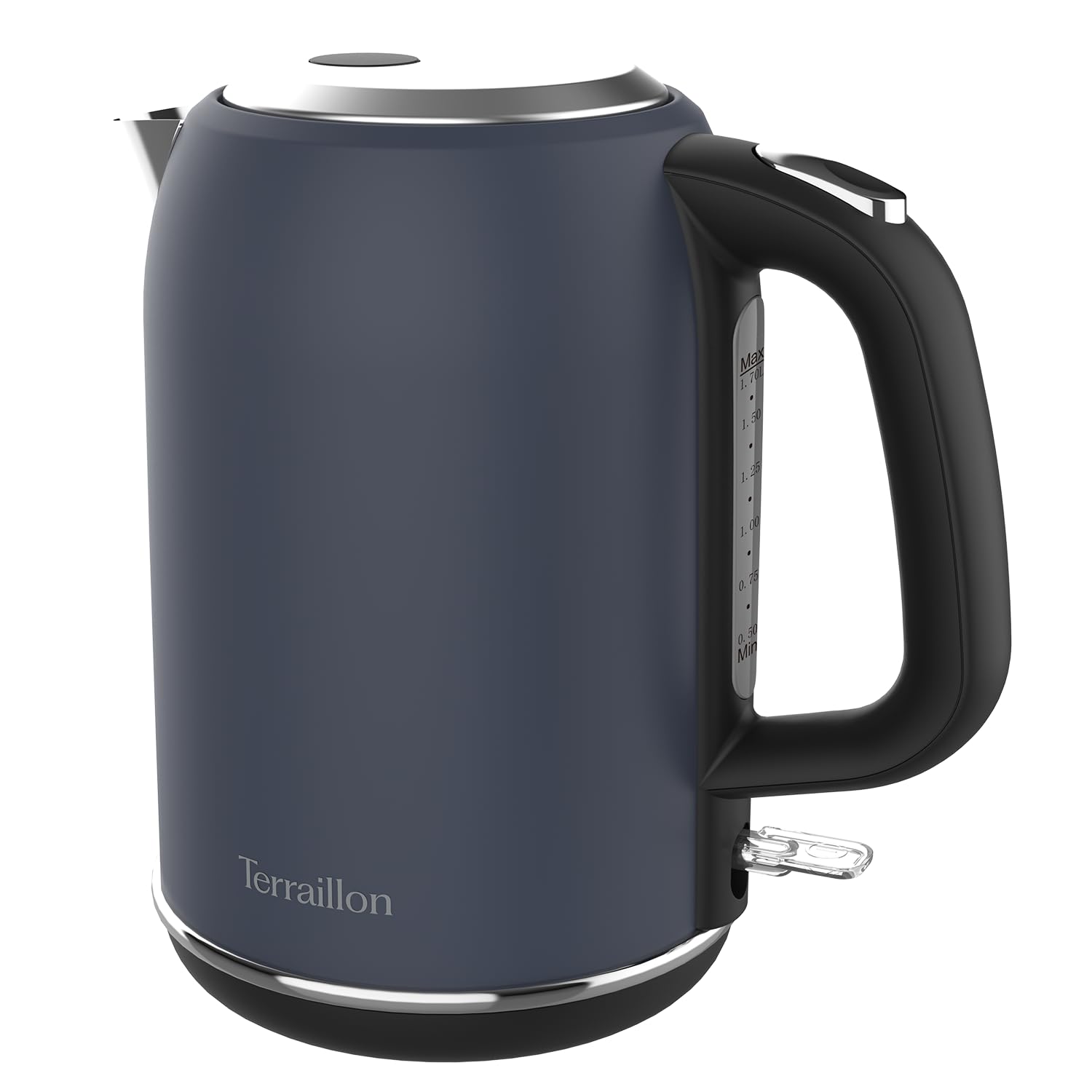 terraillon-new-moon-bouilloire-lectrique-1-7-l-2200-w-inox-peint-bleu image 1