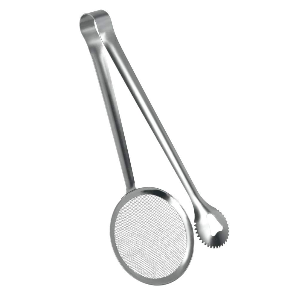 metaltex-pince-frire-3-en-1-inox-28-cm-avec-gouttoir image 1