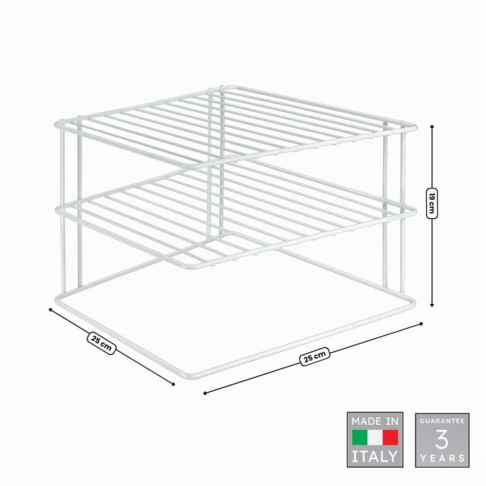 metaltex-silos-tag-re-d-angle-porte-assiettes-2-niveaux-blanc image 3