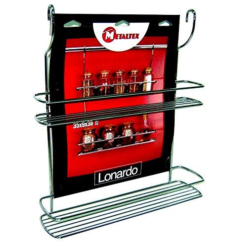 metaltex-lonardo-tag-re-pices-2-niveaux-en-acier-chrom-dimensions-35x9x38-cm image 6