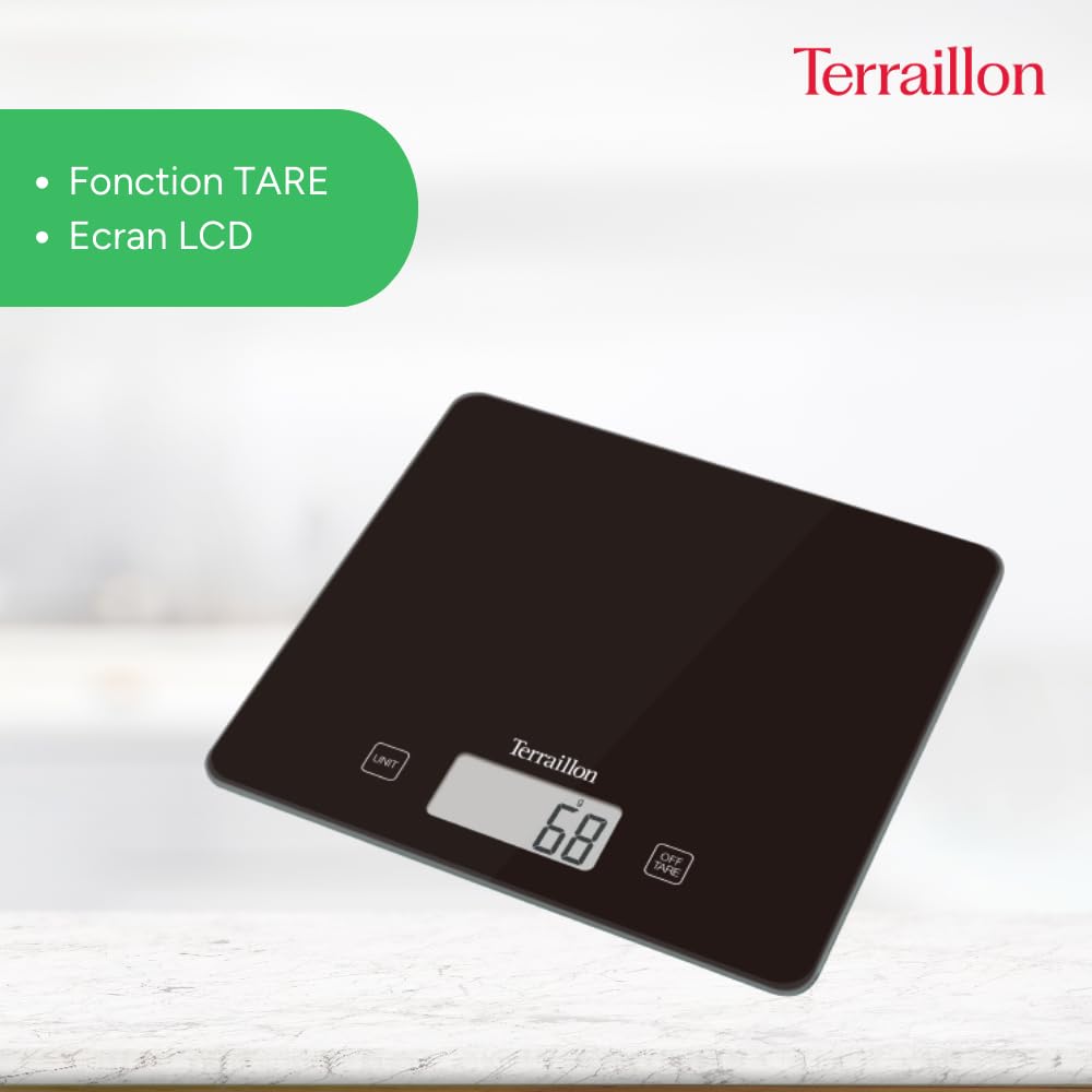 terraillon-balance-de-cuisine-lectronique-classic-black-plateau-verre-5-kg-pr-ci image 5