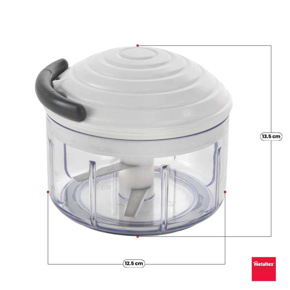 metaltex-rotomac-hachoir-manuel-multi-usage-robot-centrifugeur-0-5l-avec-2-lames image 2