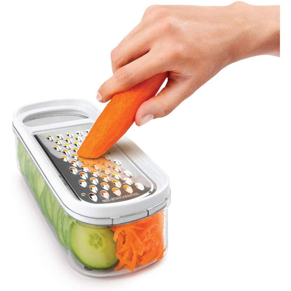 metaltex-r-pe-3-lames-inox-avec-bac-antiglisse-r-pe-multifonction-avec-r-cipient image 1