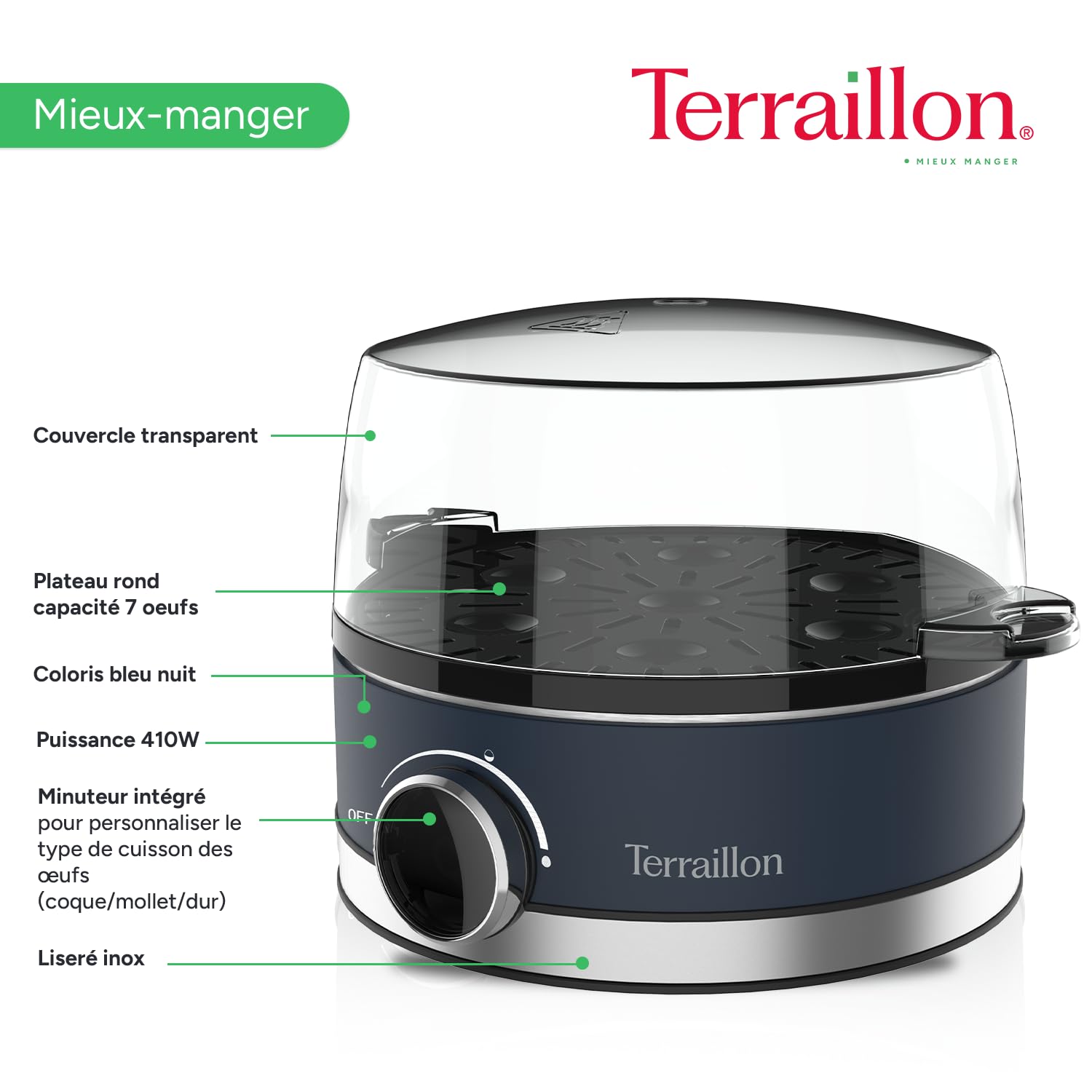 terraillon-new-moon-cuiseur-ufs-lectrique-7-ufs-410w-minuteur-int-gr-bleu image 5