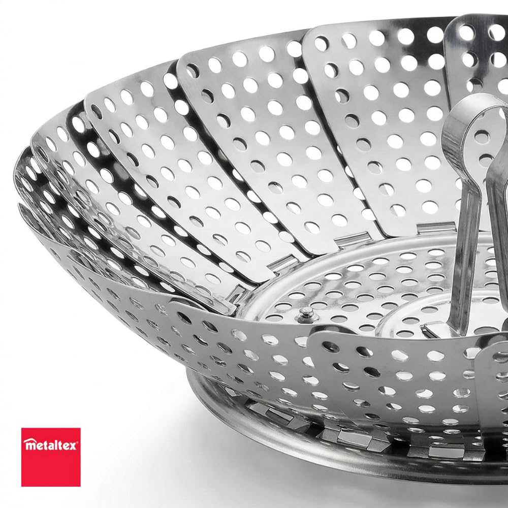 metaltex-vaporette-panier-vapeur-inox-pliable-14-x-23-cm-argent image 8