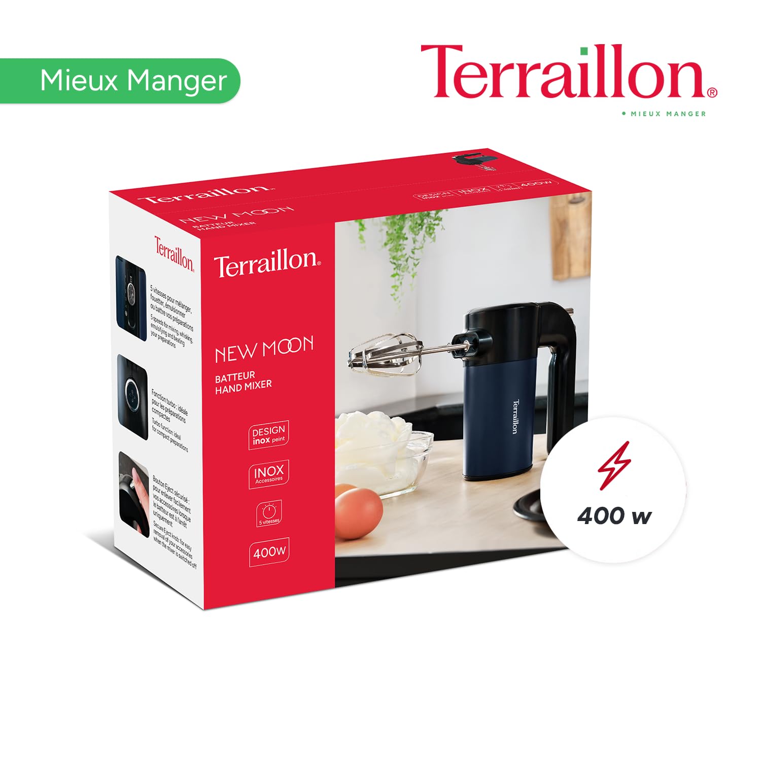 terraillon-new-moon-batteur-lectrique-400w-5-vitesses-inox-peint-bleu image 5