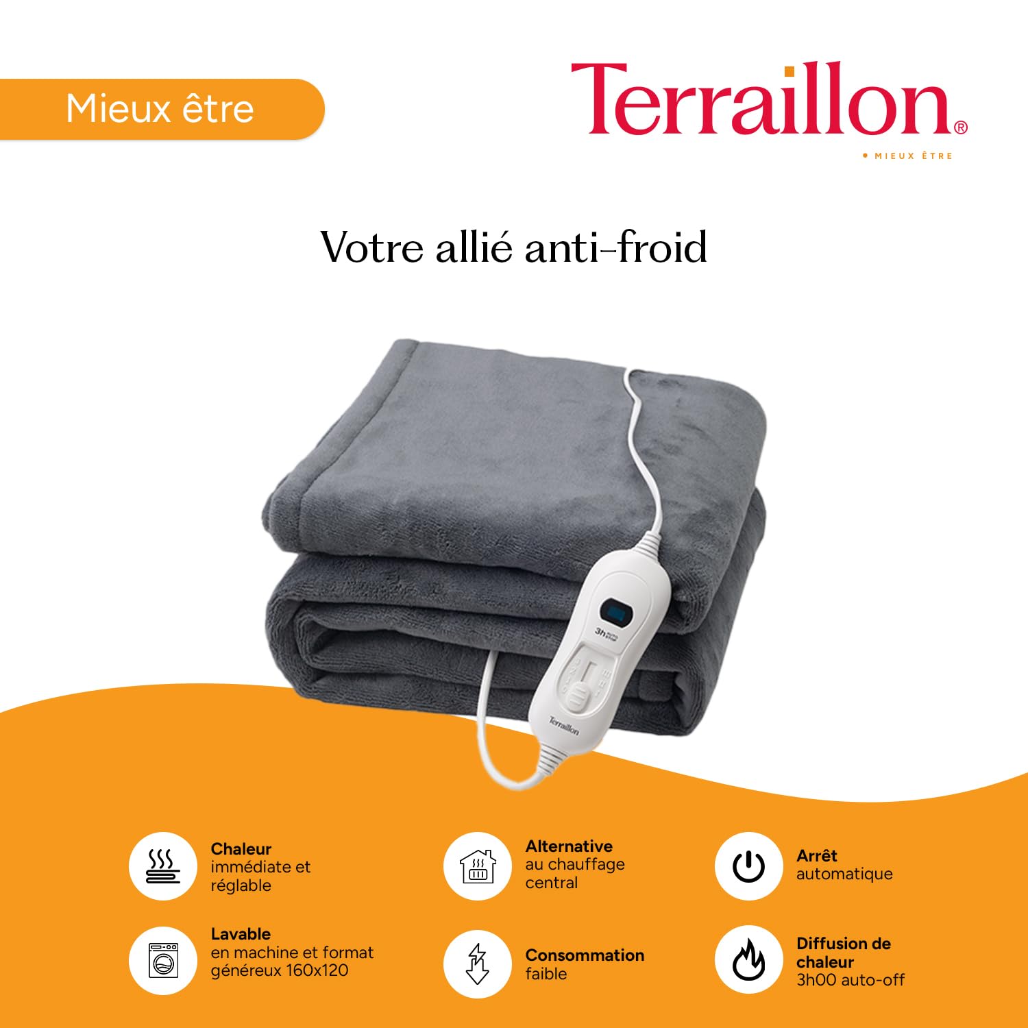 couverture-chauffante-terraillon-cozy-160x120-cm-en-polaire-3-temp-ratures-arr-t image 3