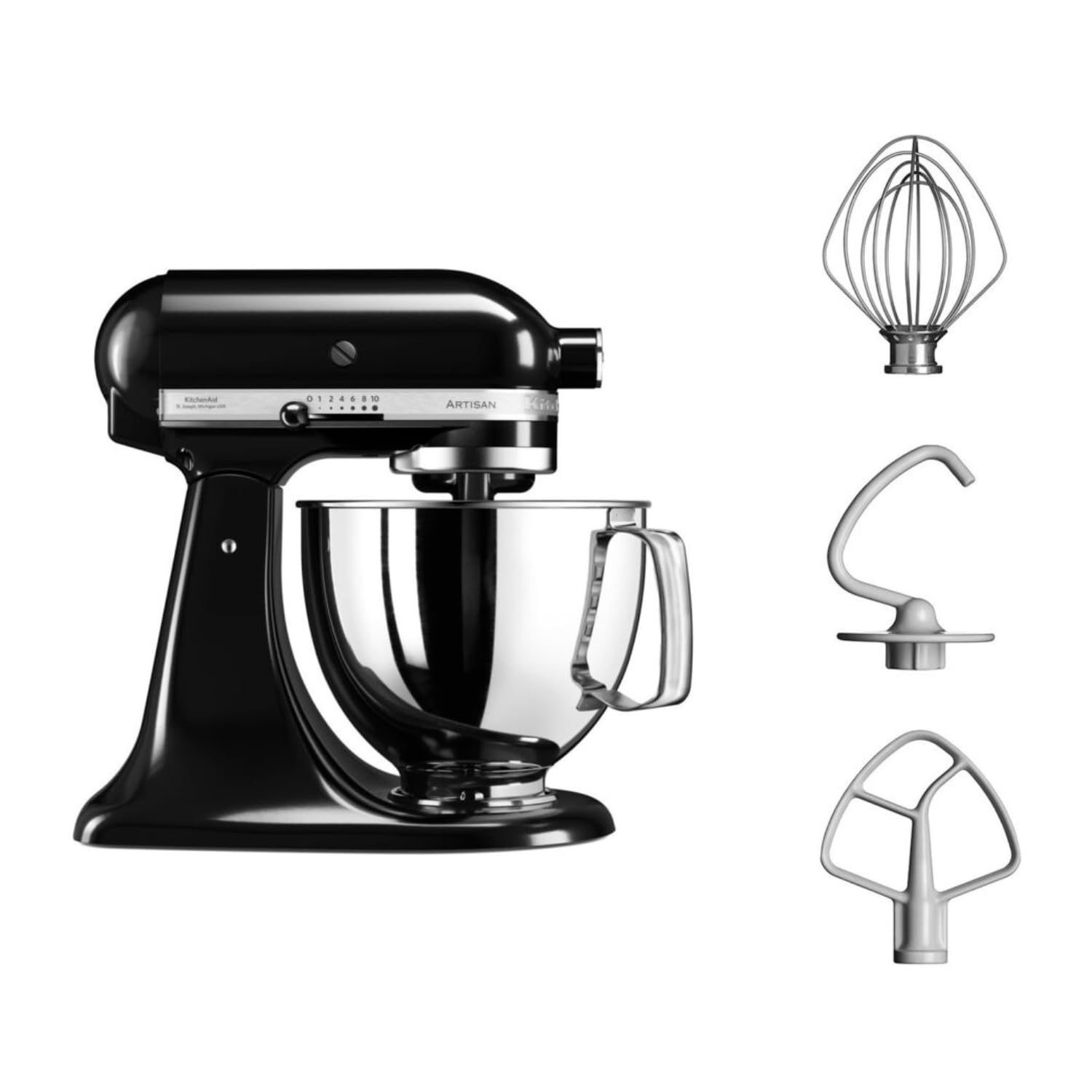 kitchenaid-artisan-robot-p-tissier-4-8-l-noir-onyx-5ksm125 image 4
