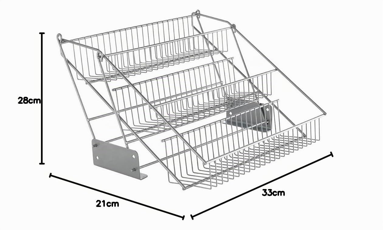 metaltex-up-down-tag-re-pices-rabattable-3-niveaux-organiseur-de-placard-avec-sy image 6