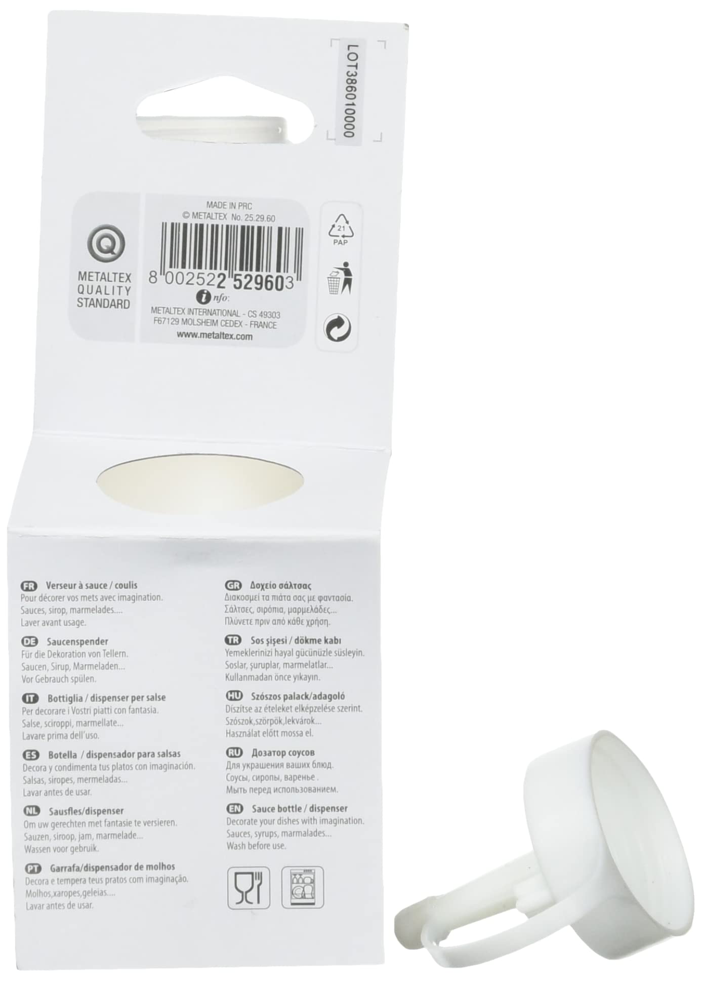metaltex-bouteille-sauce-plastique-375-ml-252960 image 3