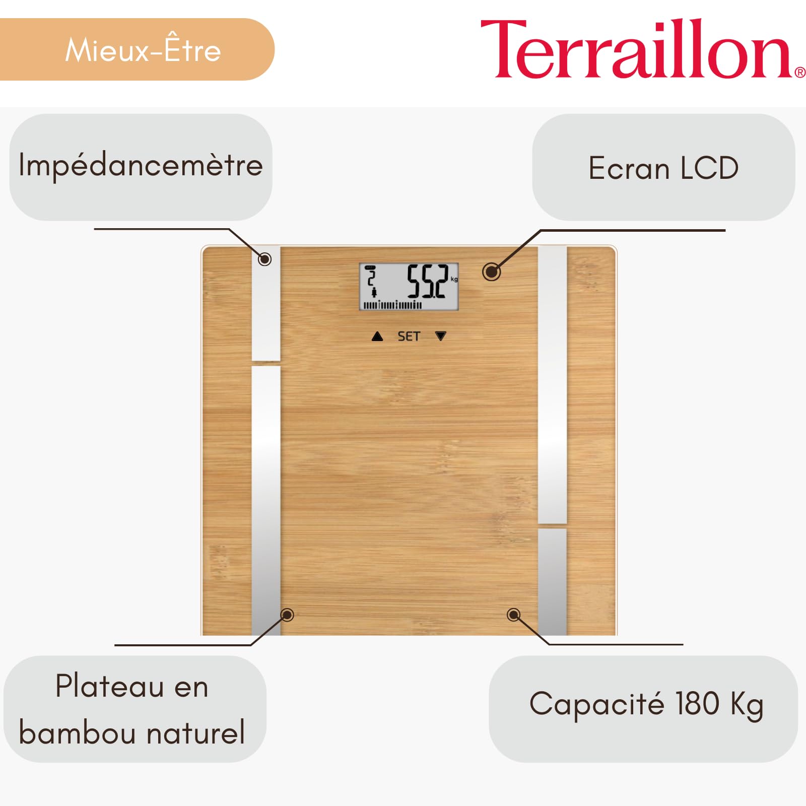terraillon-bamboo-fit-p-se-personne-imp-dancem-tre-plateau-bambou-naturel-4-lect image 2