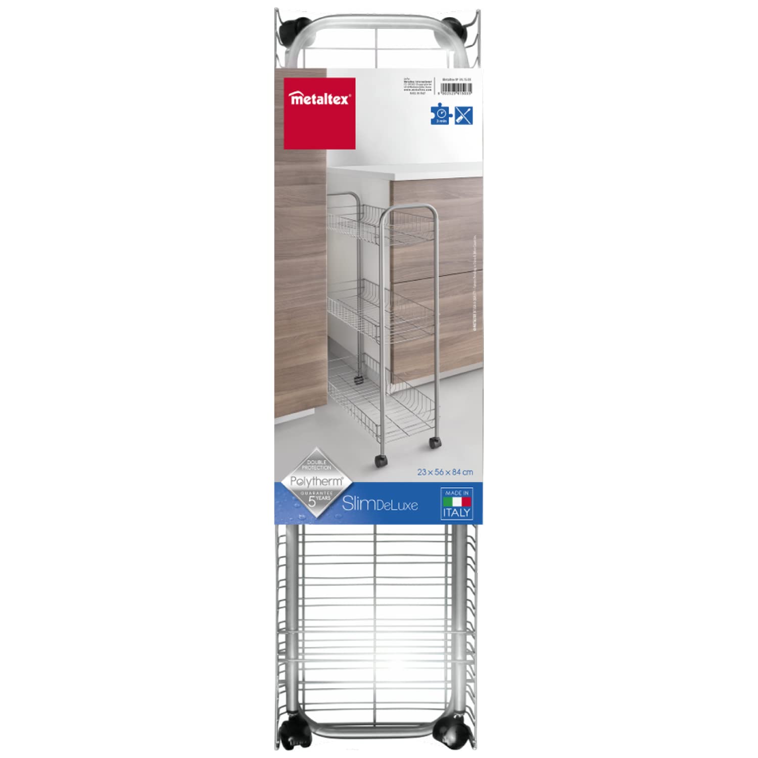 metaltex-slim-deluxe-chariot-multi-usages-3-tages-56-x-23-x-84-cm image 2