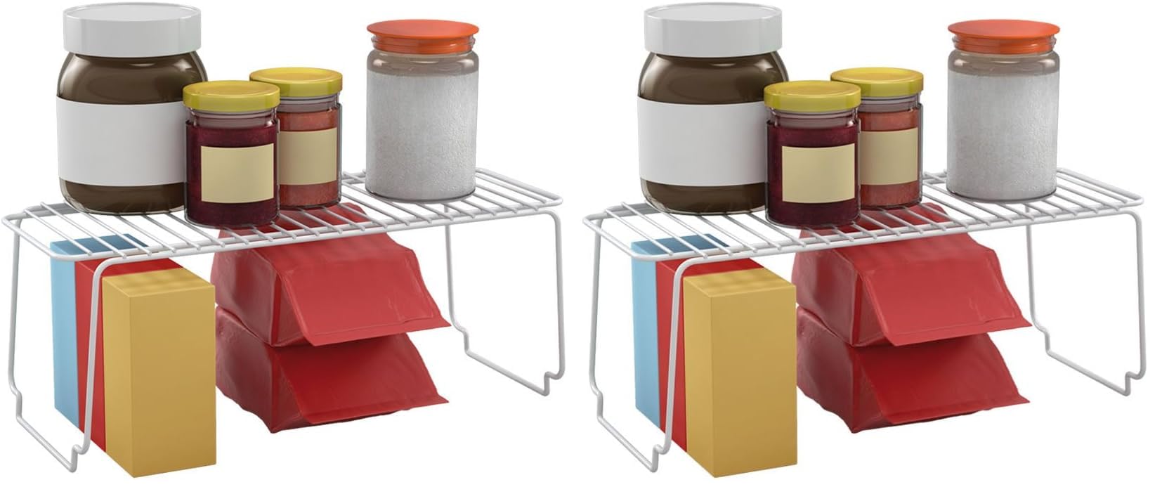 metaltex-totem-pont-de-rangement-pliable-47x21x14-cm-blanc image 5