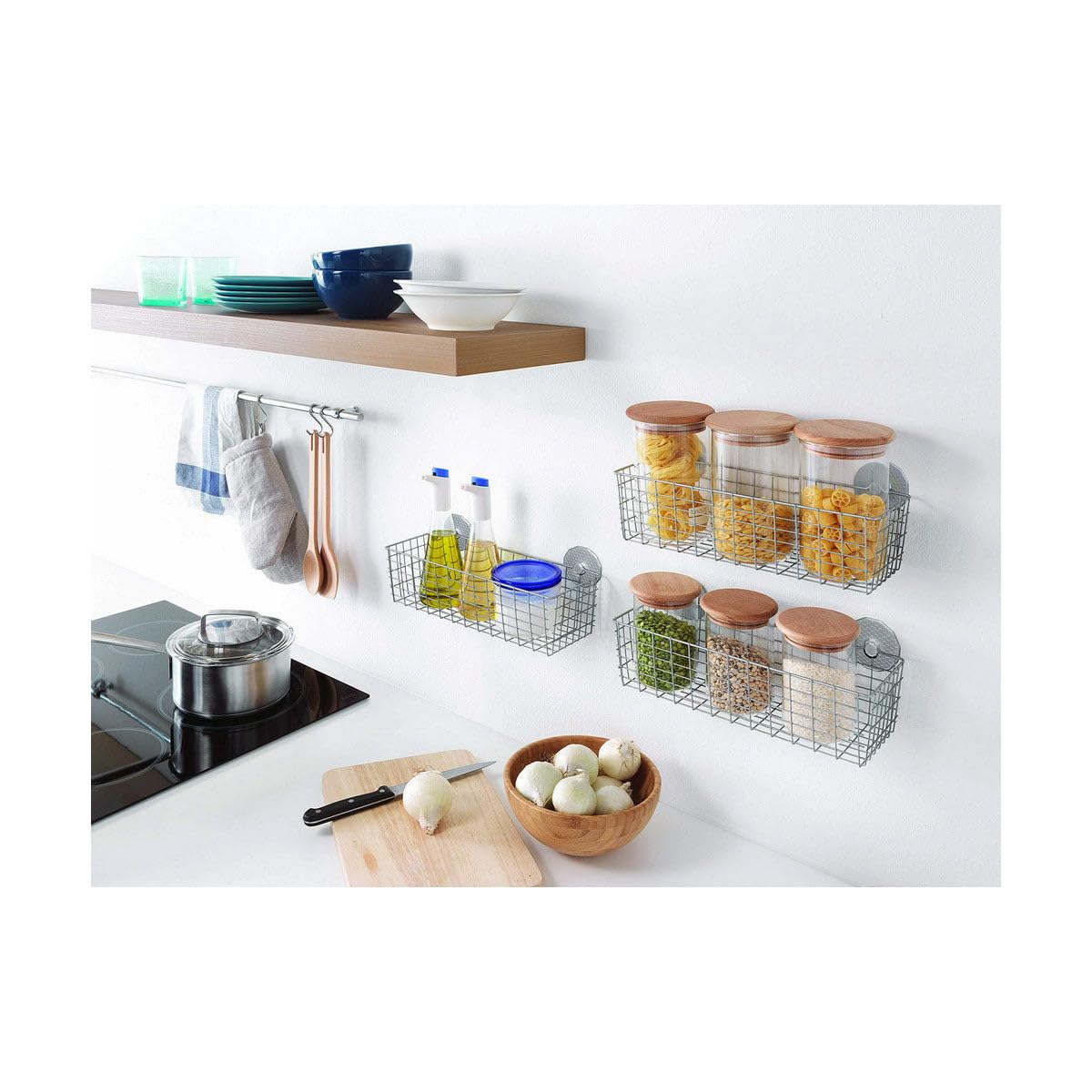 metaltex-koala-panier-poser-tout-usage-avec-roulettes-33-x-12-x-9-cm-m-tal-blanc image 6