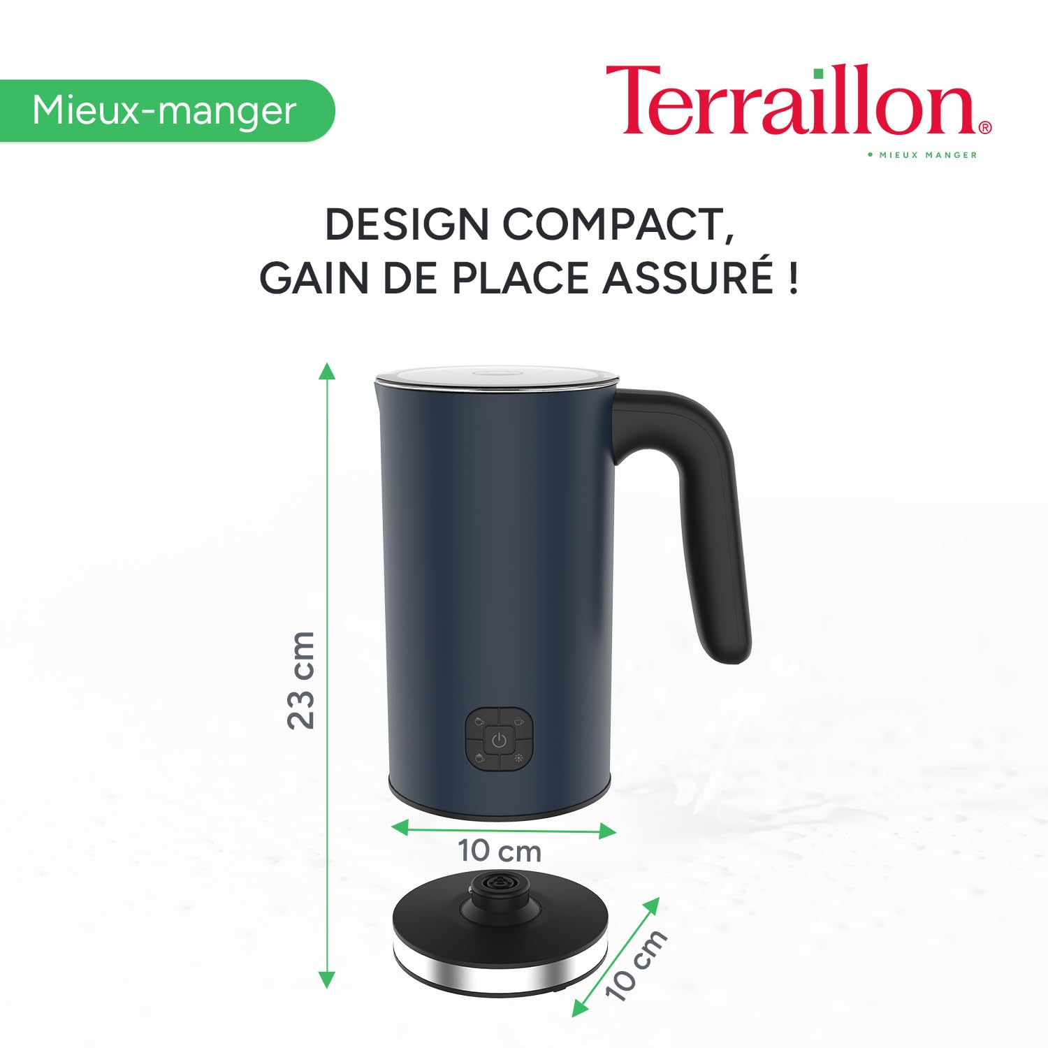terraillon-new-moon-mousseur-lait-lectrique-4-fonctions-300-ml-inox-bleu image 5