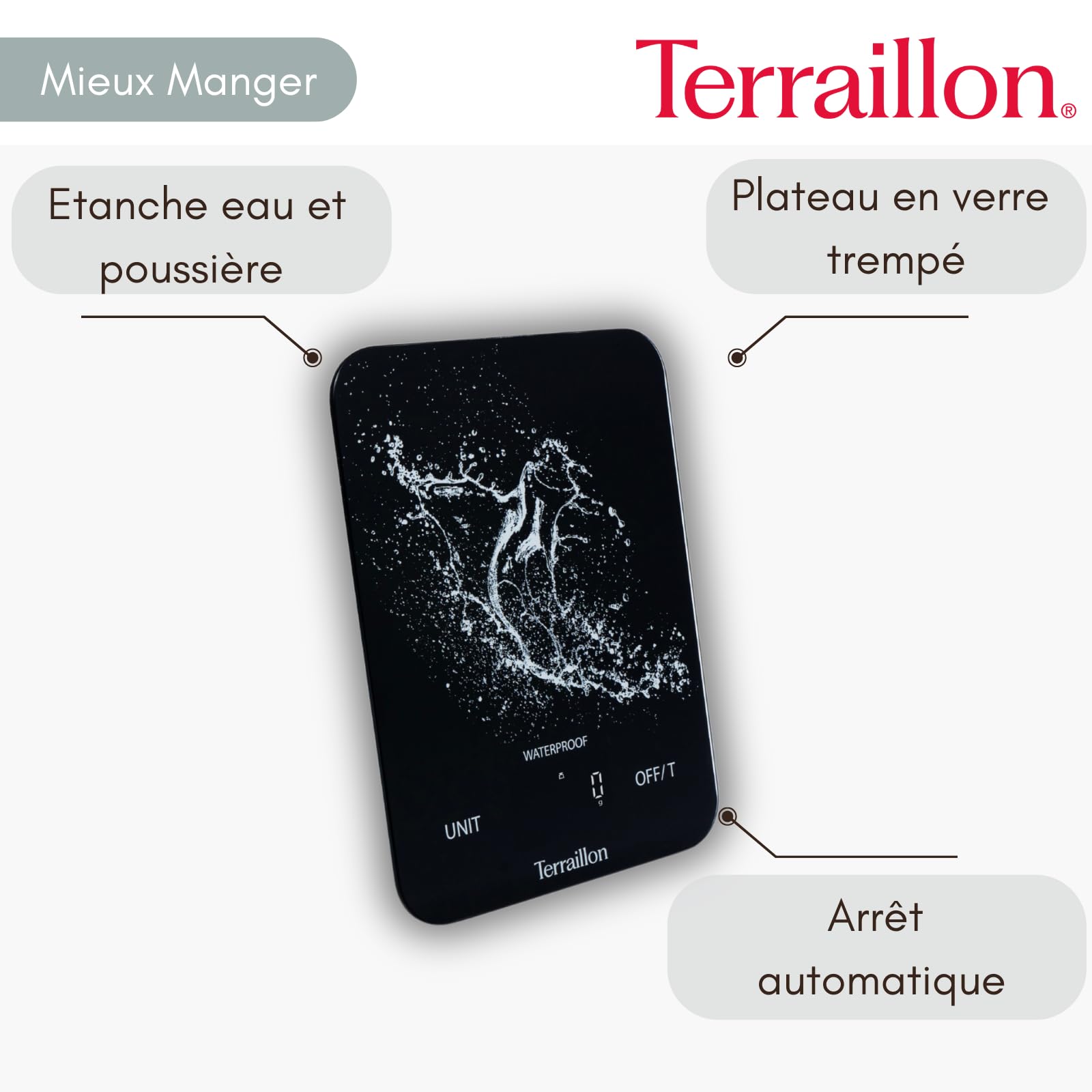 terraillon-aqua-resist-balance-de-cuisine-tanche-ip67-8kg-1g-rechargeable-usb-c image 2