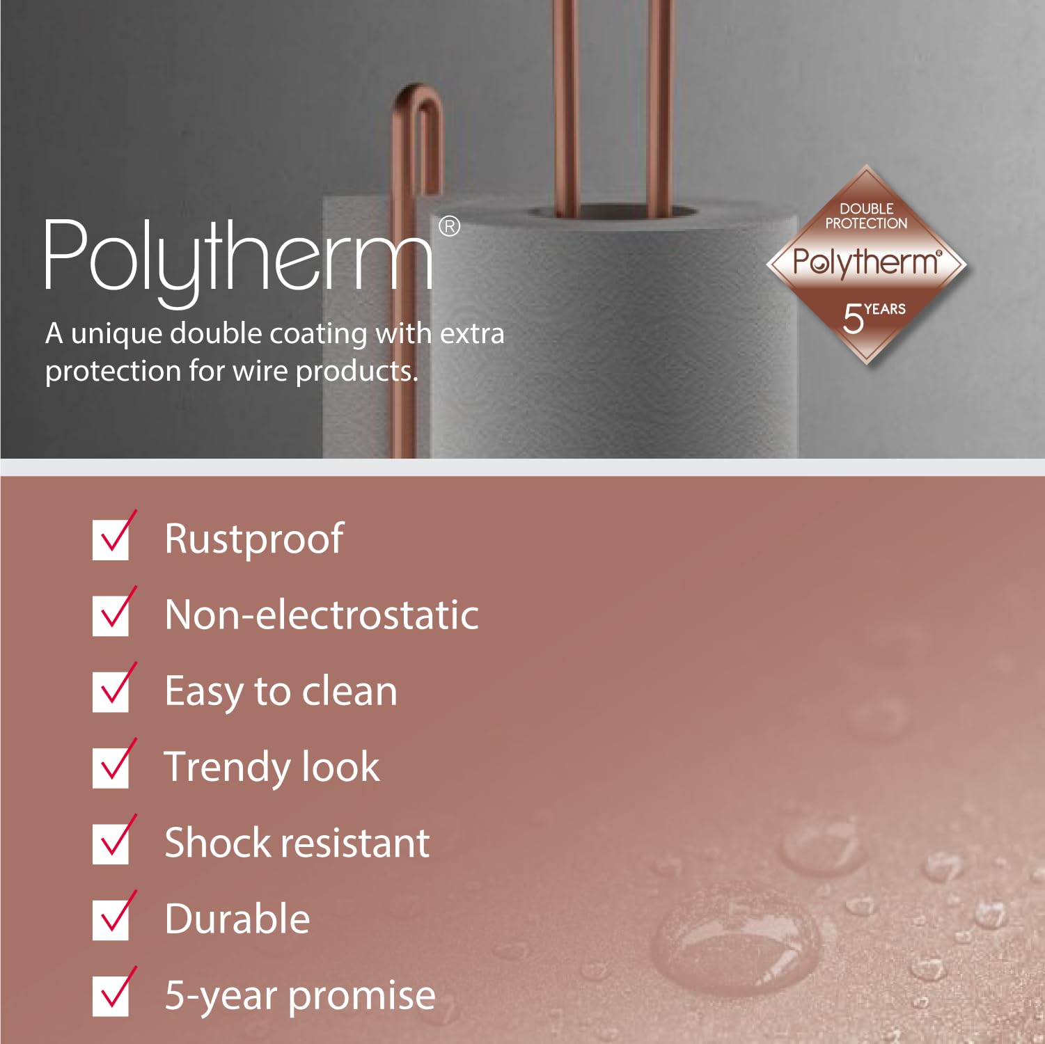 metaltex-myroll-porte-essuie-tout-vertical-avec-finition-cuivre image 7