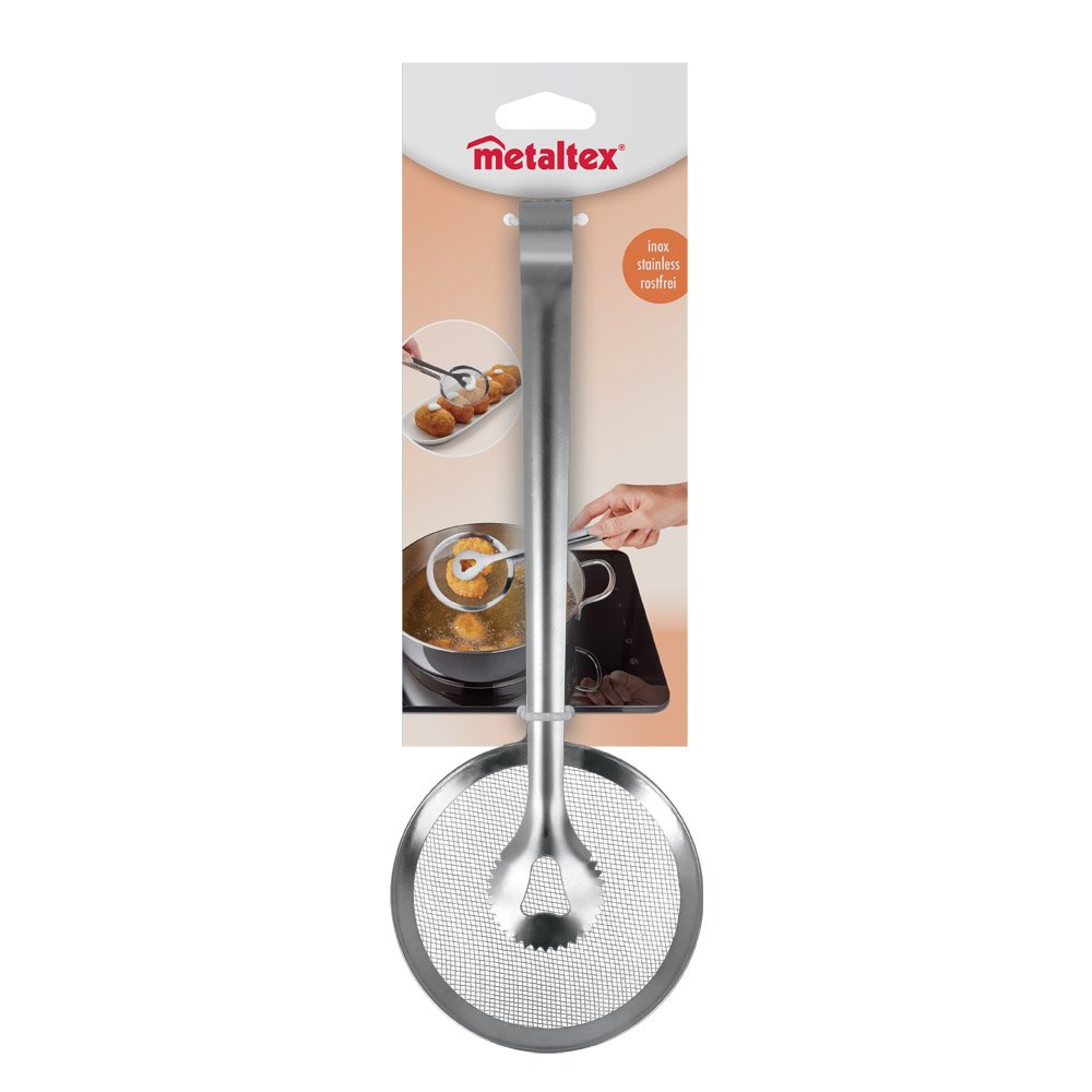 metaltex-pince-frire-3-en-1-inox-28-cm-avec-gouttoir image 4