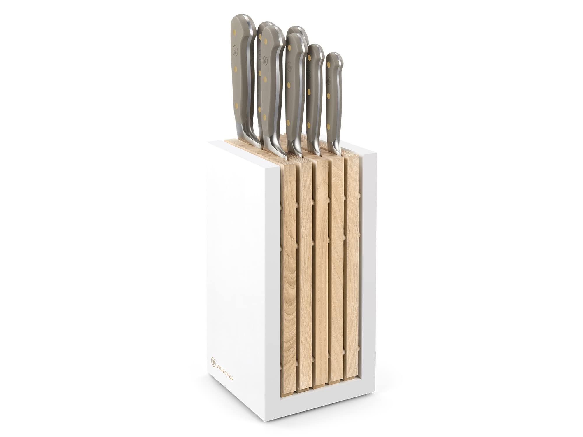 bloc-couteaux-w-sthof-classic-7-pi-ces-velvet-oyster-avec-couteaux-forg-s image 1