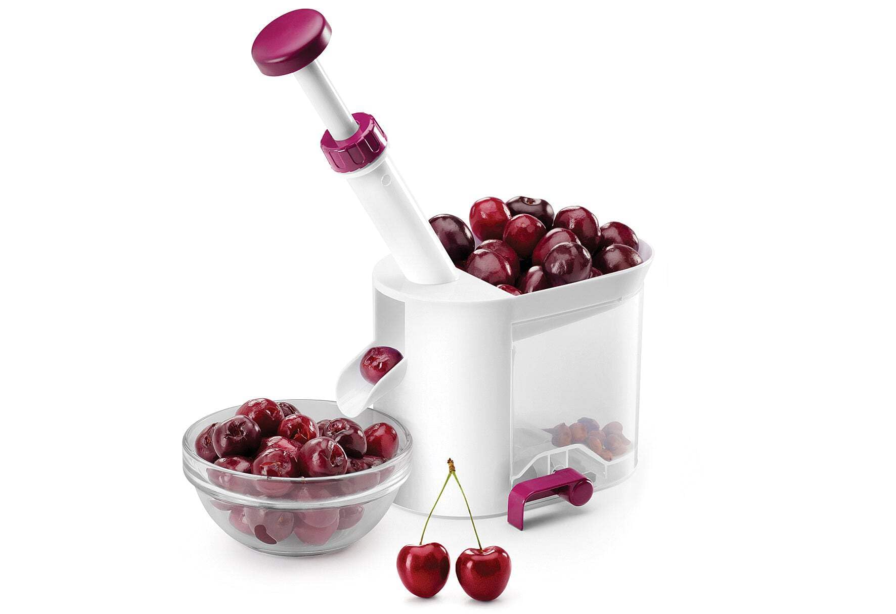 metaltex-cherry-250660-d-noyauteur-cerises-et-olives-blanc image 3