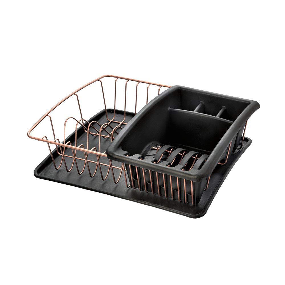 metaltex-aquatex-plus-gouttoir-avec-bac-de-rangement-et-plateau-35-x-30-x-12-cm- image 1