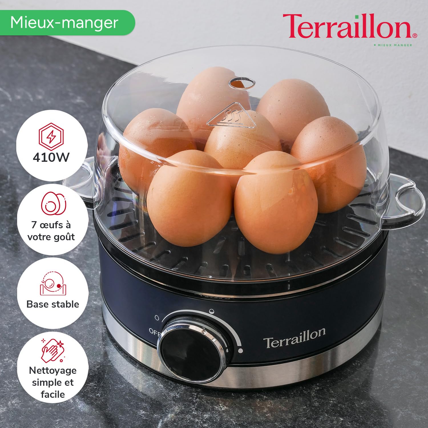 terraillon-new-moon-cuiseur-ufs-lectrique-7-ufs-410w-minuteur-int-gr-bleu image 3