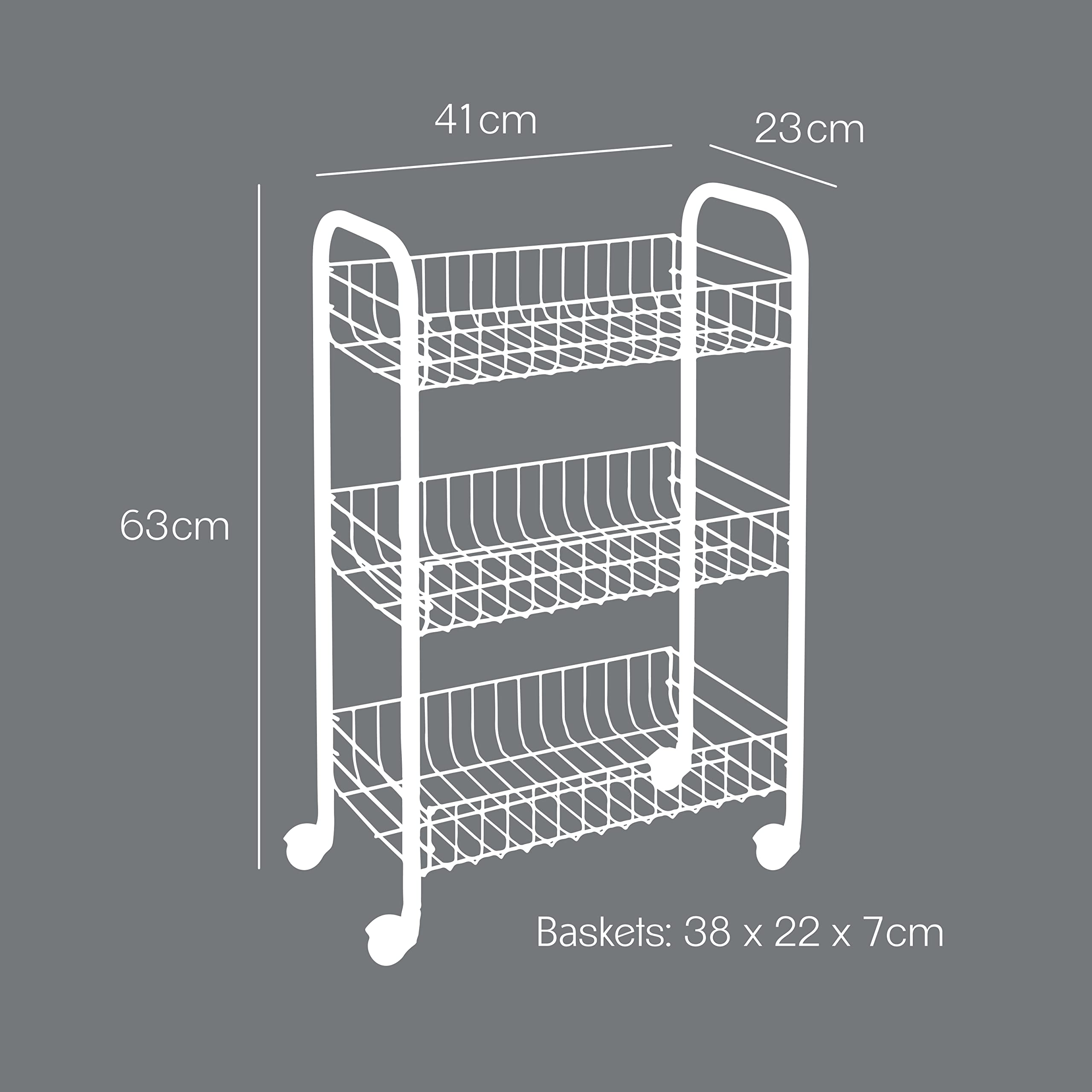 metaltex-lugano-chariot-multi-usages-3-tages-polytherm-41-x-23-x-63-cm image 4