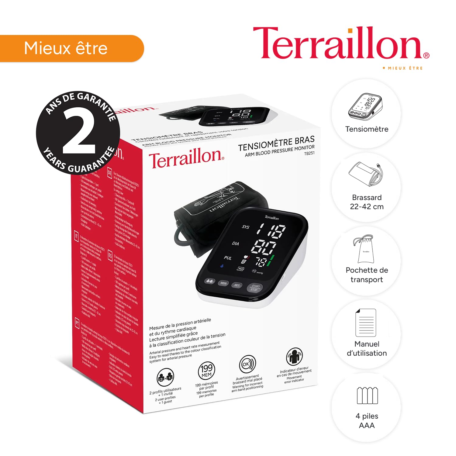 terraillon-tensiom-tre-bras-tensio-bras-tb251-classe-iia-grand-cran-led-brassard image 5