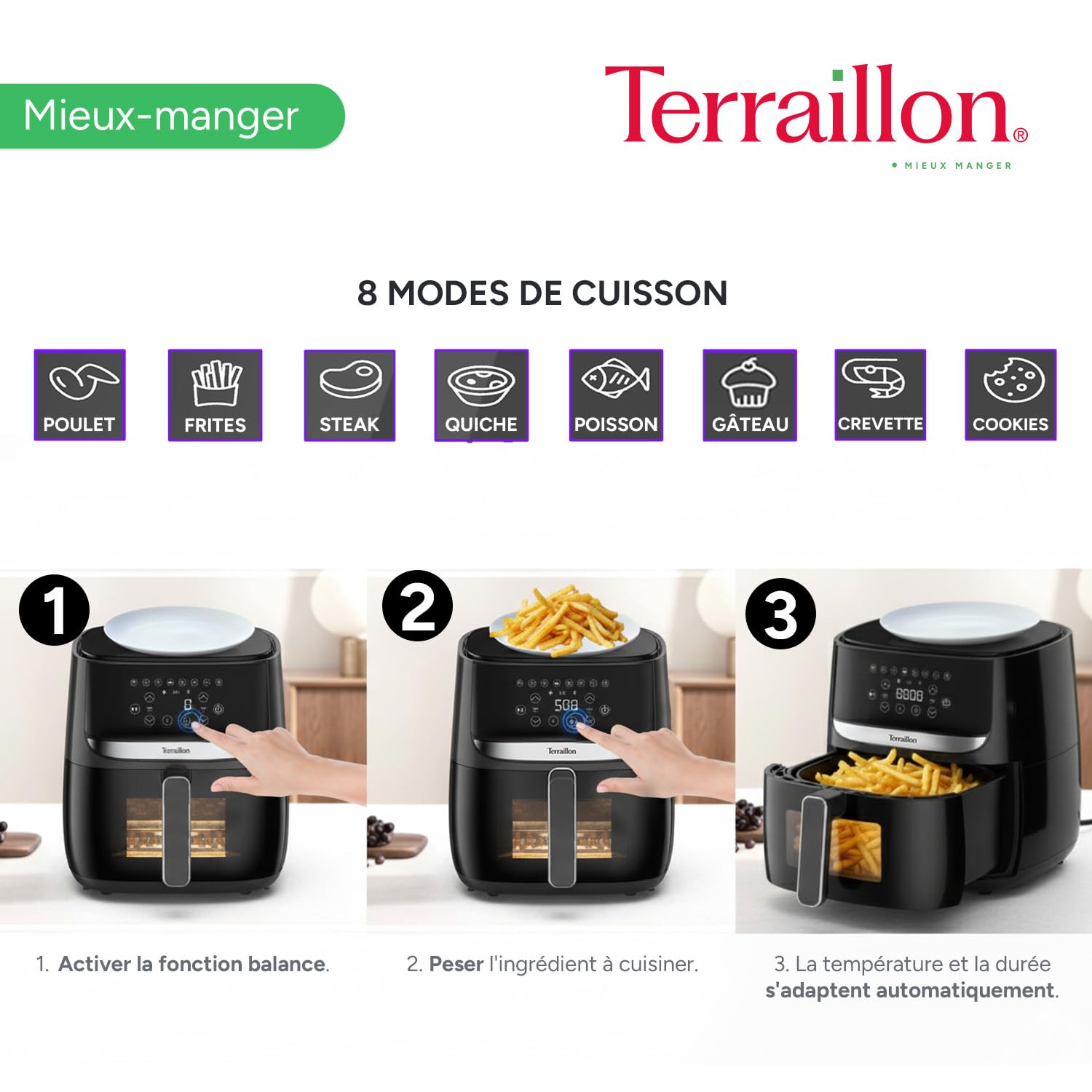 terraillon-cook-fry-smart-air-fryer-5-7-l-1700-w-avec-balance-int-gr-e image 4