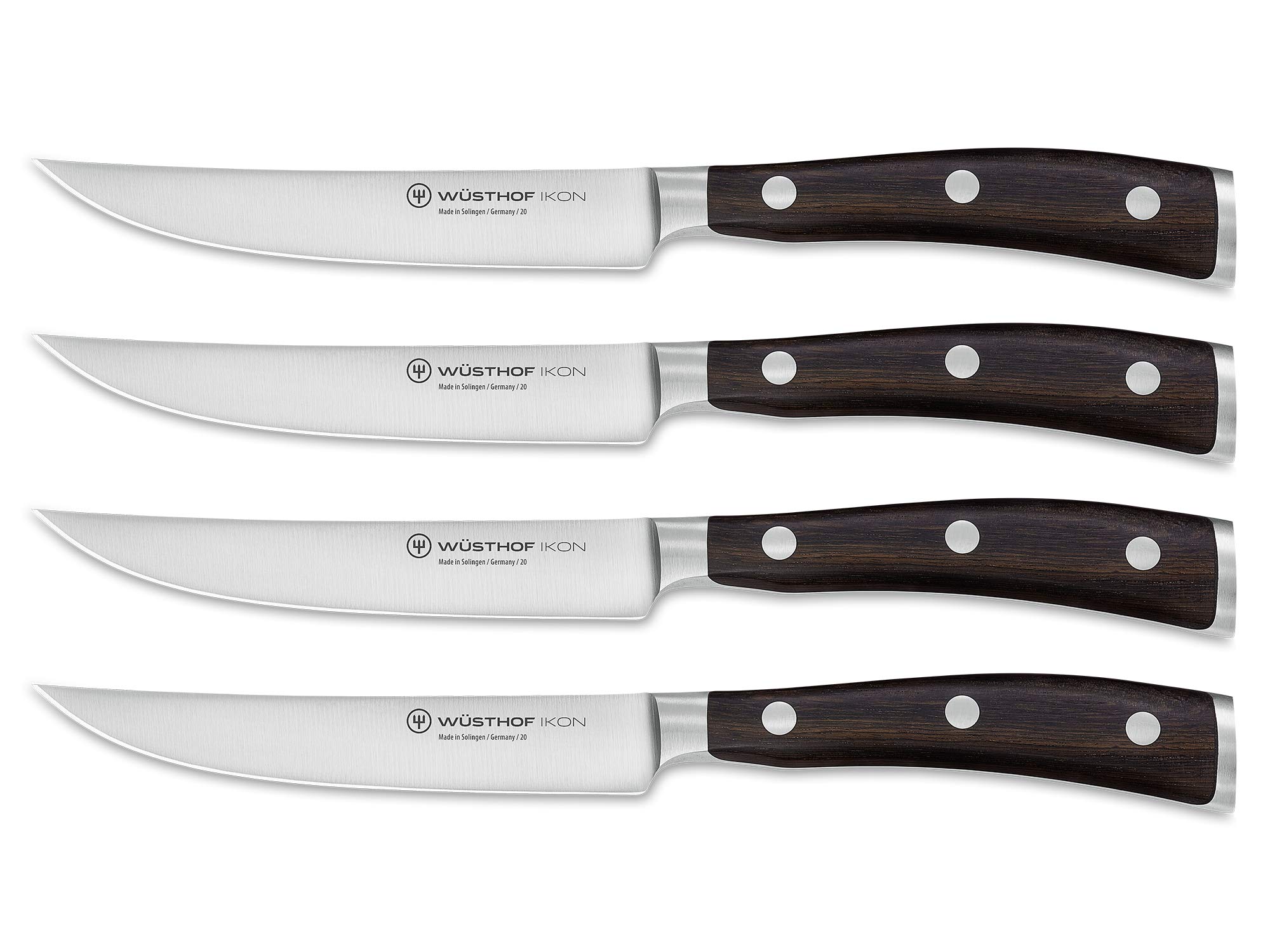 w-sthof-ikon-set-de-4-couteaux-steak-lames-en-acier-inoxydable-manche-noir-doubl image 1