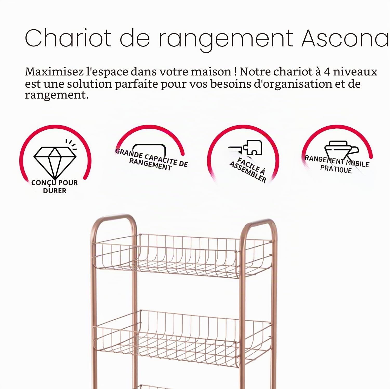 metaltex-ascona-resserre-d-montable-4-paniers-avec-finition-cuivre-fabriqu-en-it image 3