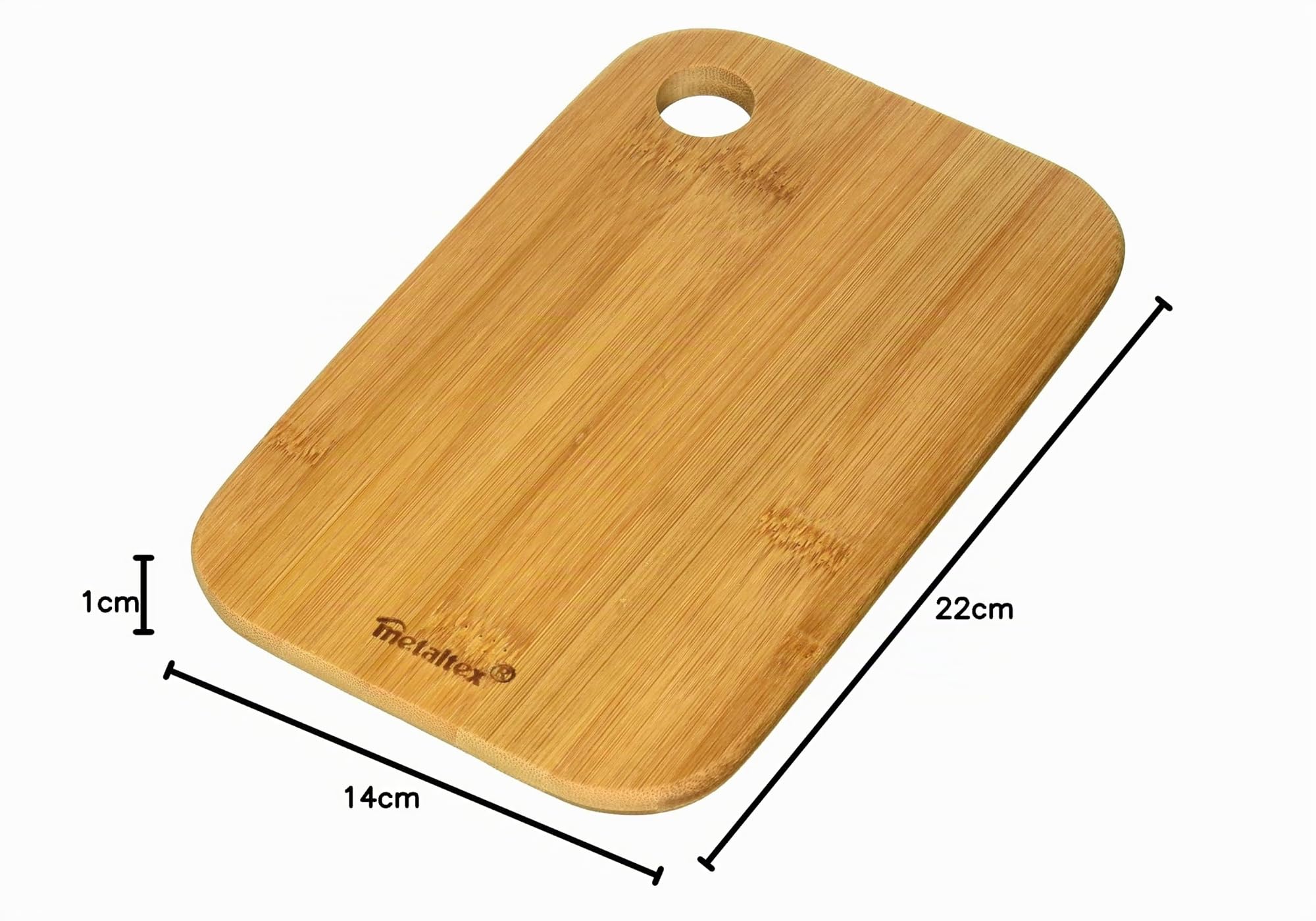 metaltex-planche-d-couper-en-bambou-22-x-14-x-1-cm-avec-trou-de-suspension image 5