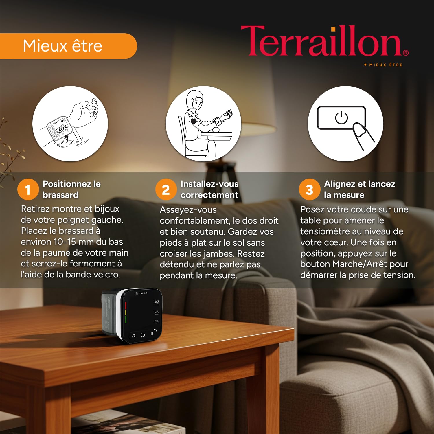 terraillon-tensiom-tre-poignet-compact-tp251-classe-iia-cran-led-brassard-13-5-1 image 3