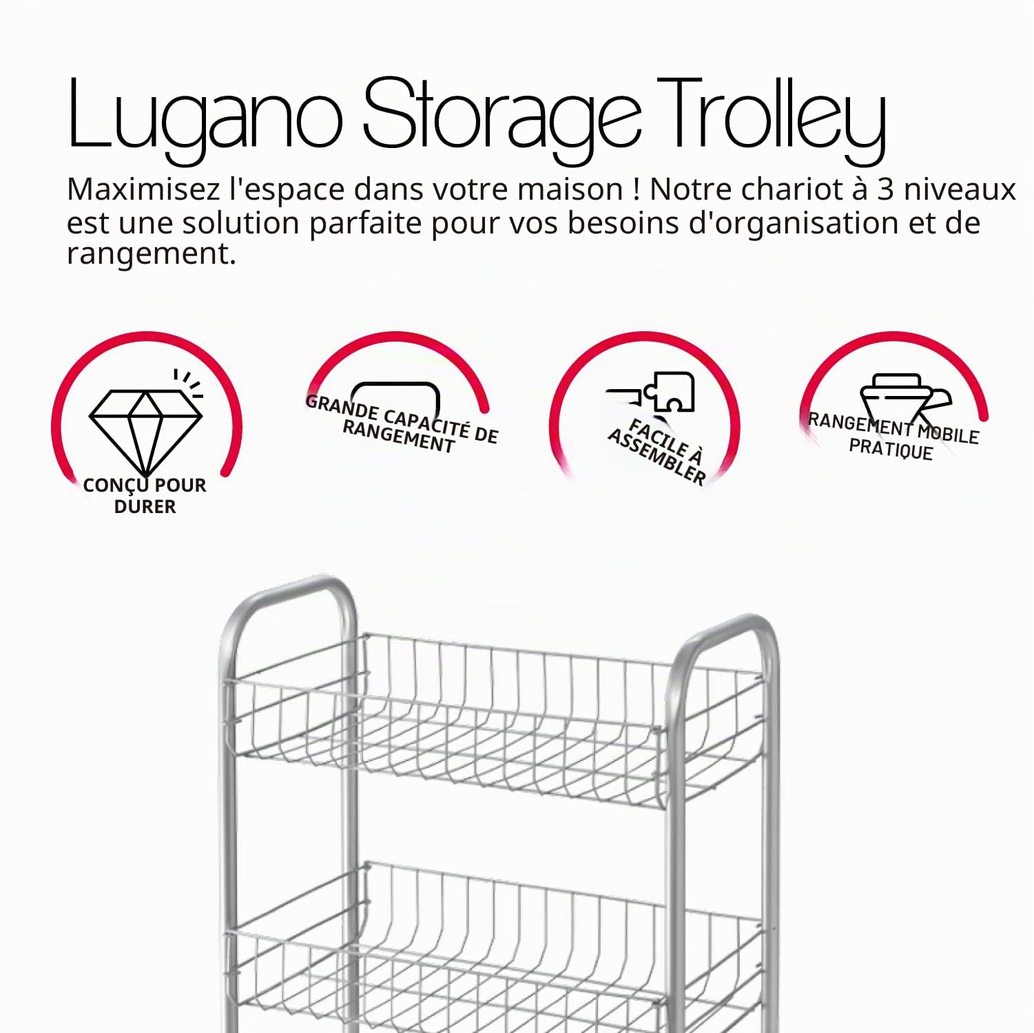 metaltex-lugano-chariot-multi-usages-3-tages-polytherm-41-x-23-x-63-cm image 3