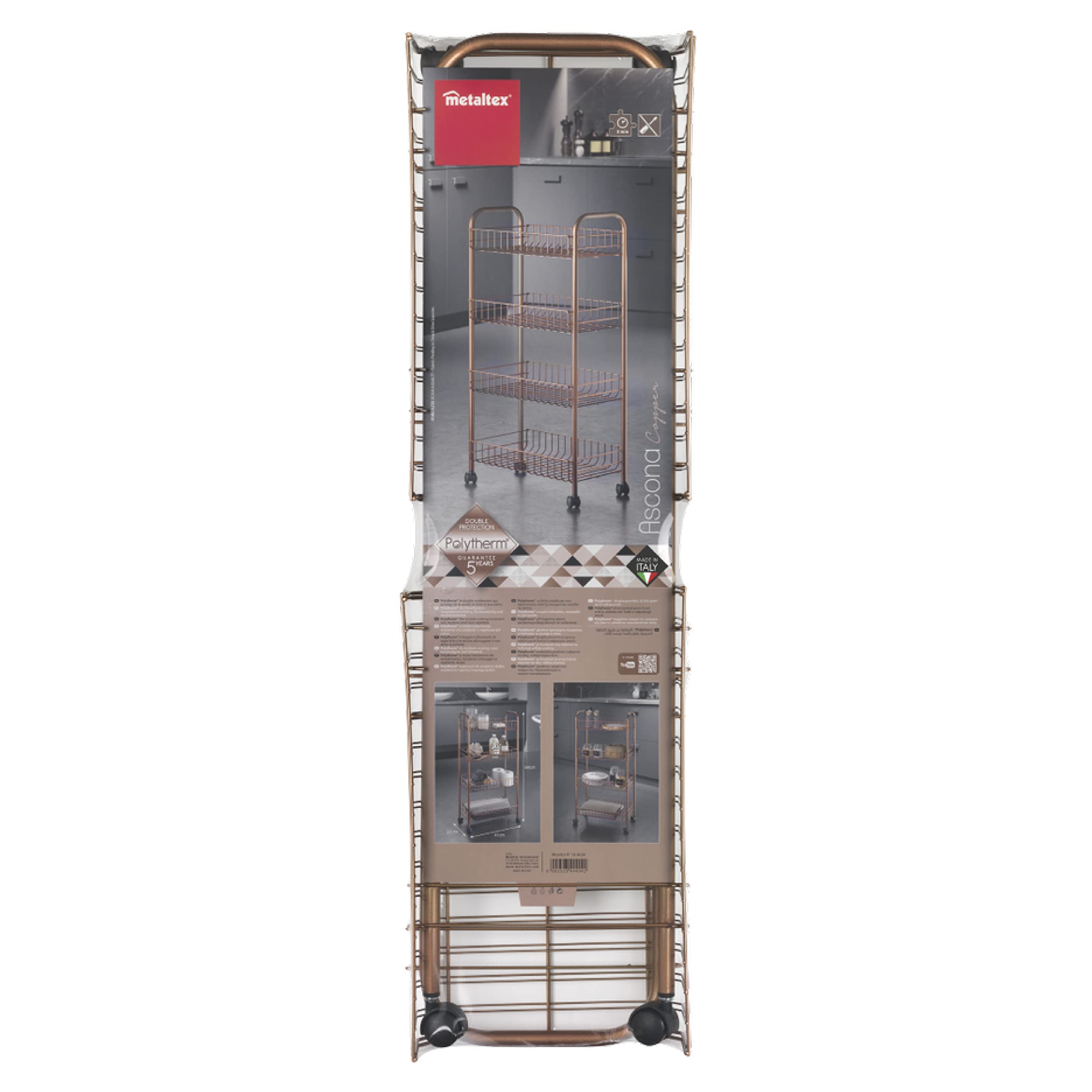 metaltex-ascona-resserre-d-montable-4-paniers-avec-finition-cuivre-fabriqu-en-it image 2