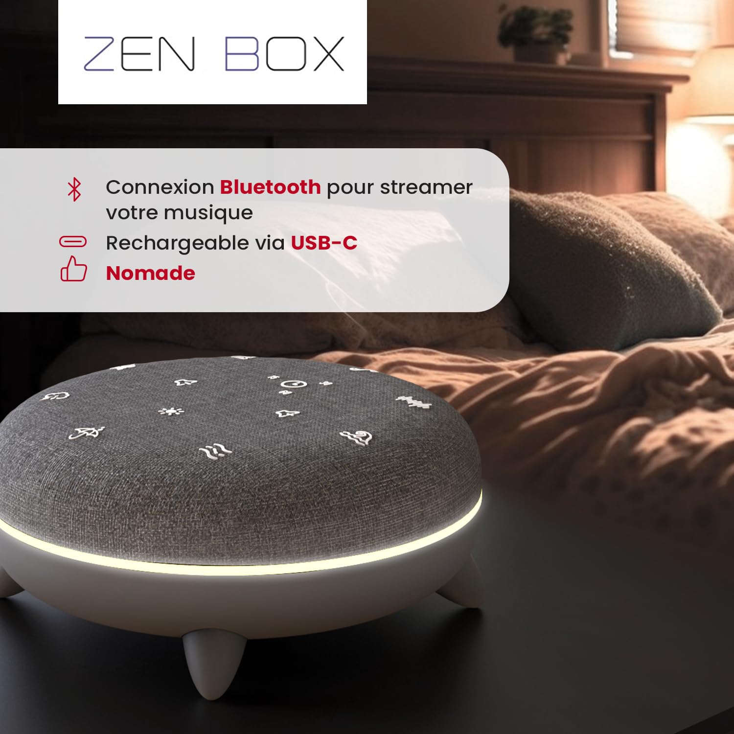 terraillon-zen-box-machine-bruit-blanc-et-sons-apaisants-avec-bluetooth image 7