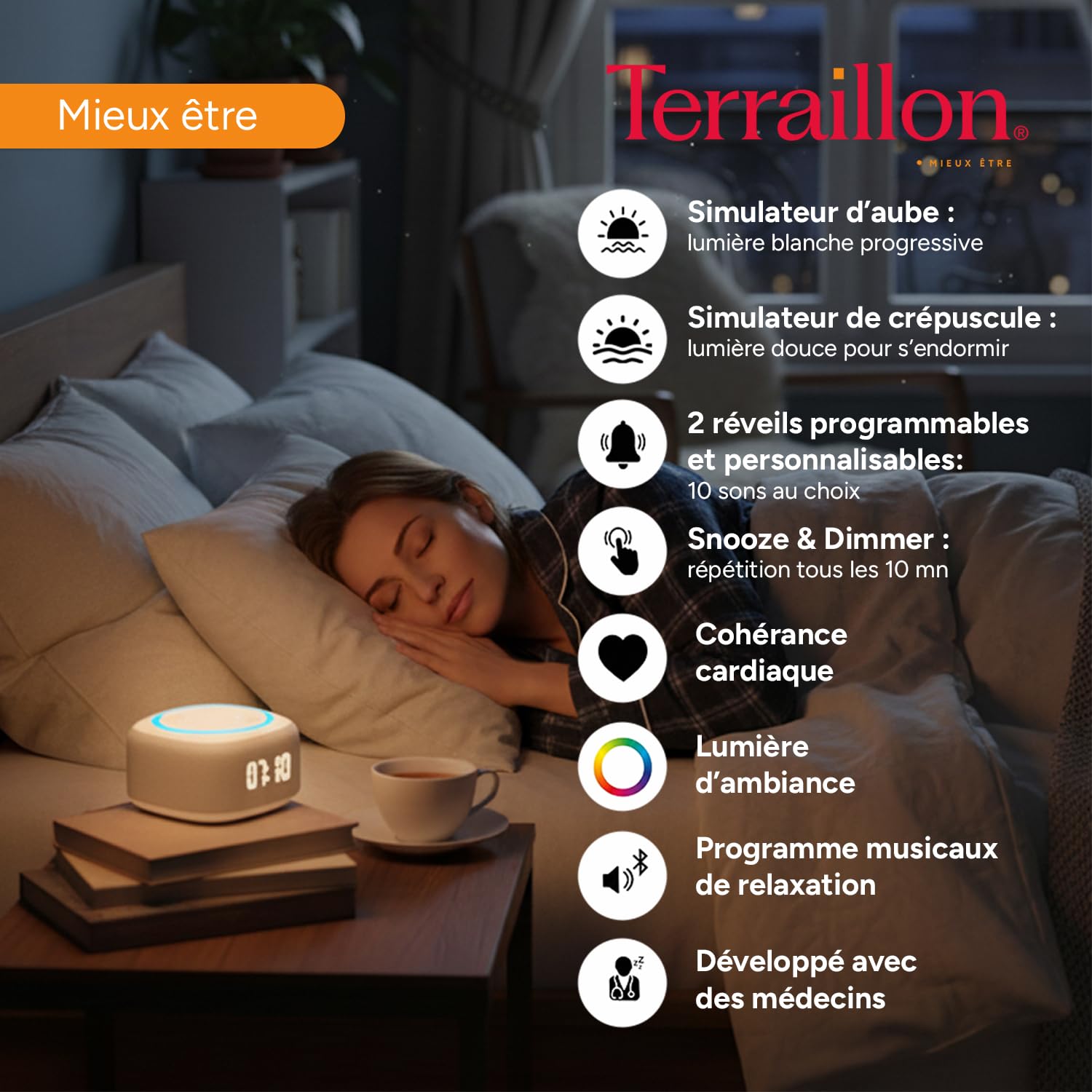 terraillon-zen-rise-r-veil-simulateur-d-aube-avec-luminoth-rapie-10-sons-relaxan image 2