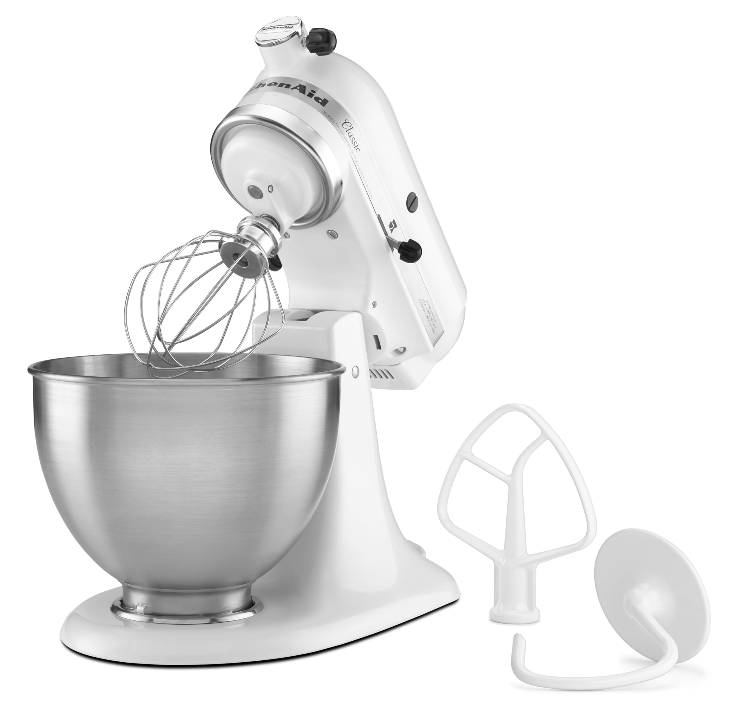 kitchenaid-robot-p-tissier-classic-4-3l-t-te-inclinable-275w-blanc-multifonction image 4