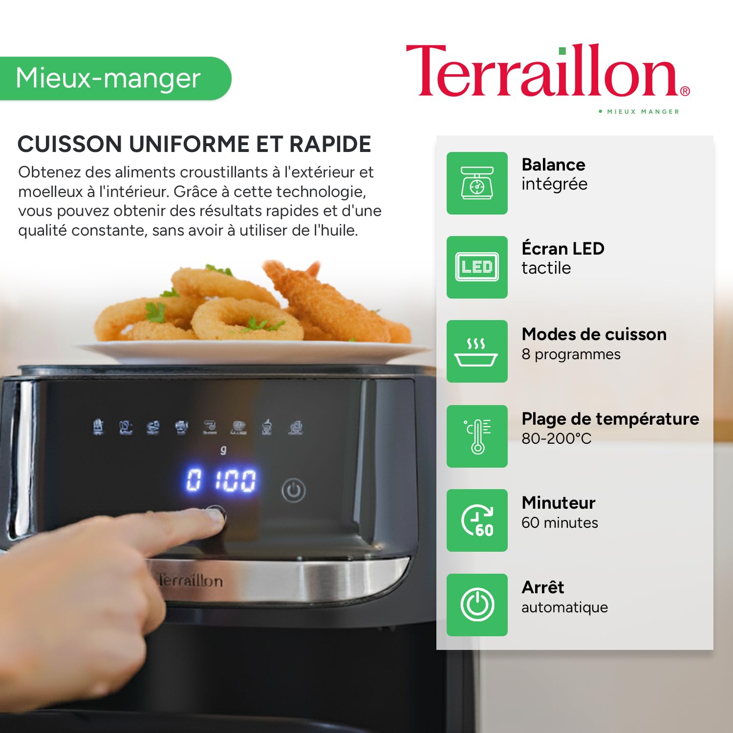 terraillon-cook-fry-smart-air-fryer-5-7-l-1700-w-avec-balance-int-gr-e image 3