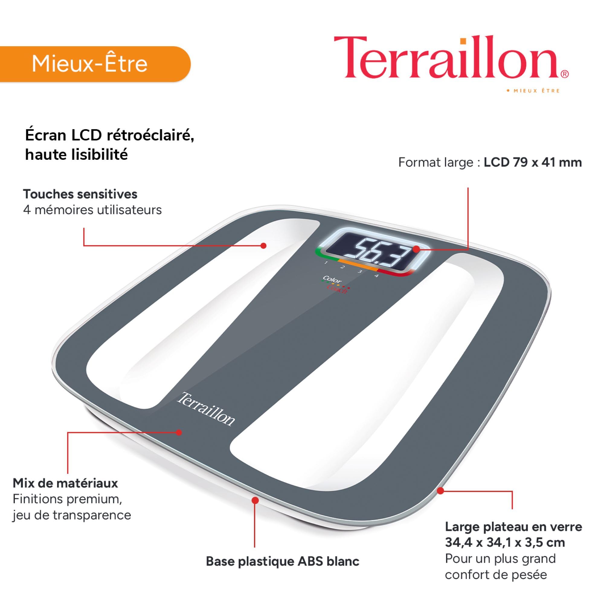 terraillon-color-coach-quattro-p-se-personne-lectronique-gris-blanc-160-kg image 5