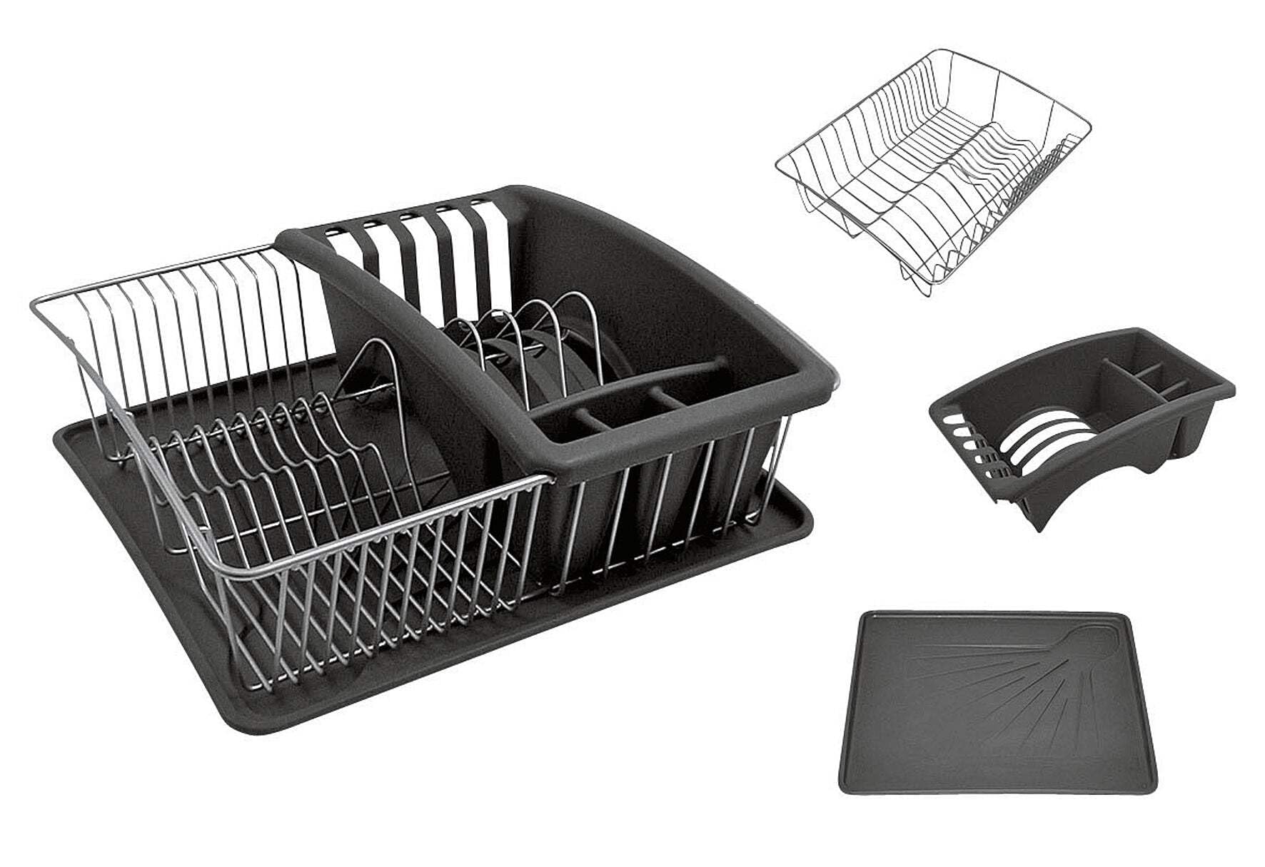 metaltex-aquatex-plus-gouttoir-vaisselle-avec-plateau-amovible-35-x-32-cm image 1