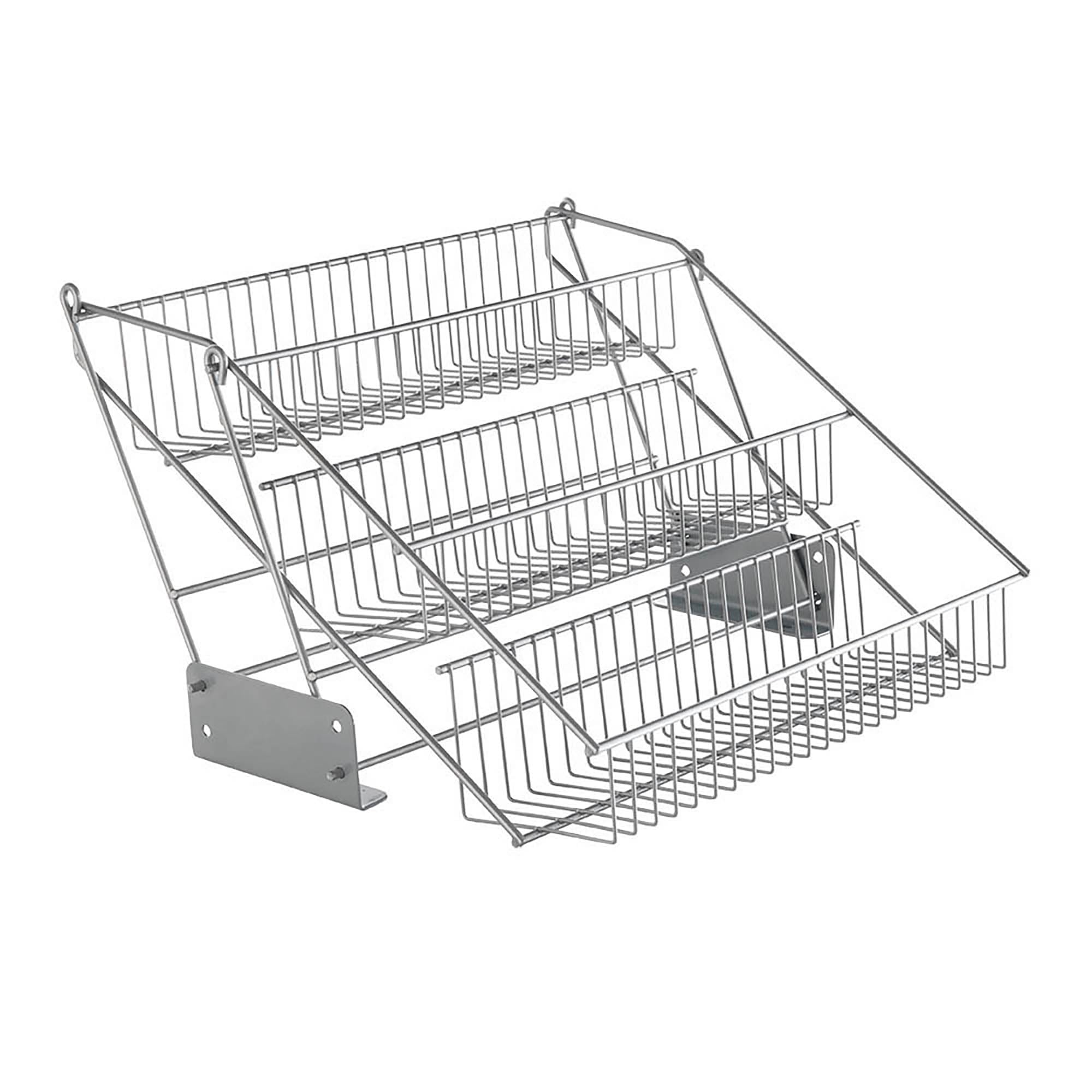 metaltex-up-down-tag-re-pices-rabattable-3-niveaux-organiseur-de-placard-avec-sy image 1